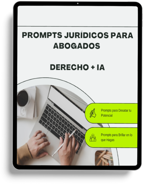 Imagen del pack de prompts legales para abogados, incluye plantillas para contratos, demandas y documentos jurídicos generados con inteligencia artificial.