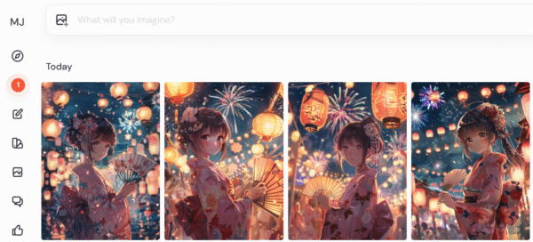 Imagen de portada del pack de prompts para estilo anime, con collage de personajes ilustrados por IA en distintos escenarios: festival japonés, samurái, chica neko y fondo escolar, con texto destacado en español.