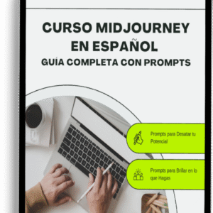 Portada del curso “MidJourney en español” – guía completa con prompts y tutorial paso a paso (v6/v5.2)